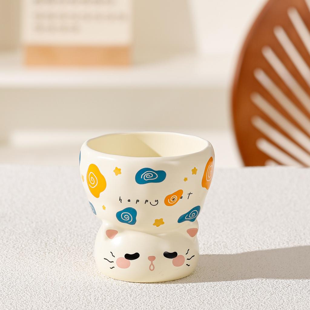 High-value cute mug, breakfast milk cup, office drinking cup, couple ceramic cup, girlfriend water cup