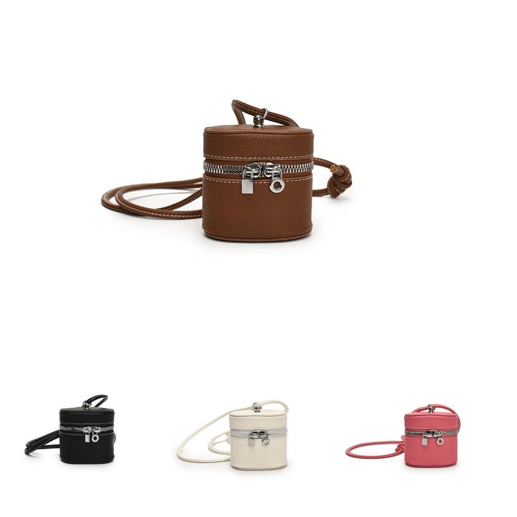 Portable Fashion Bucket Kids Shoulder Bag With Stitching Casual  Activities