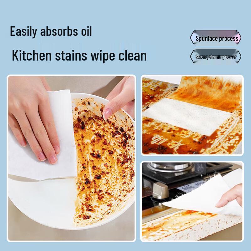 GRAREY Bamboo Fiber Disposable Kitchen Cleaning Cloth
