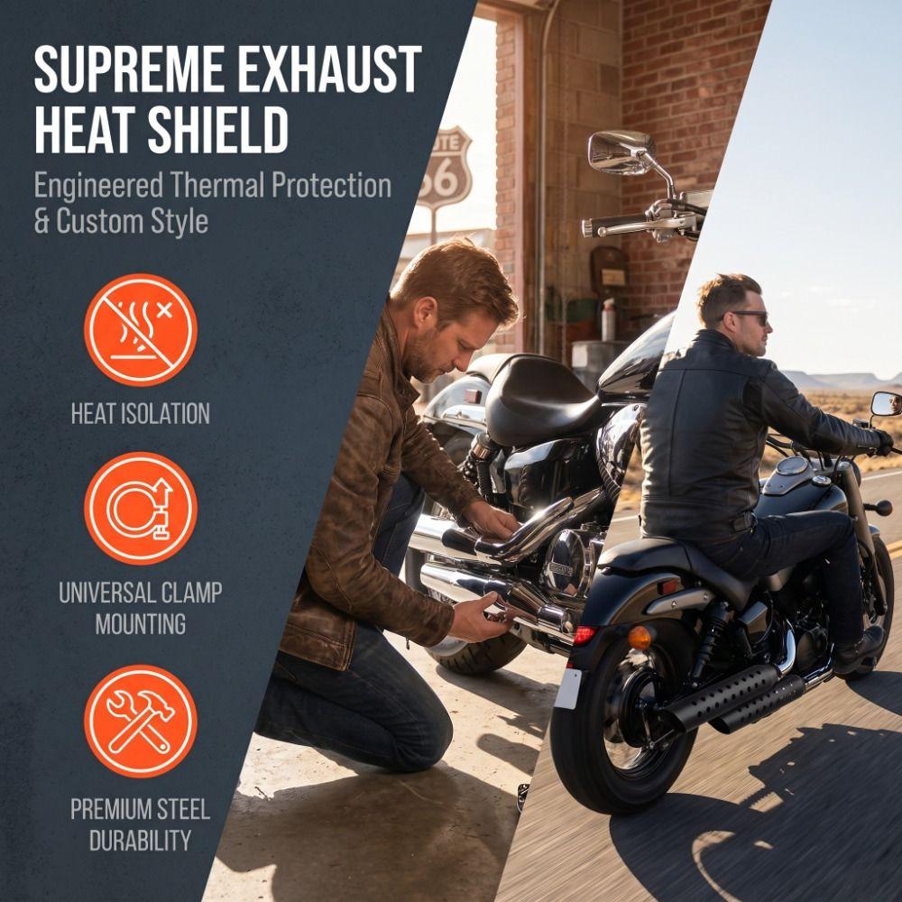 Anti-scald Pipe Heat Shield Cover Universal Moto Accessories Muffler Protector Guard Motorcycle