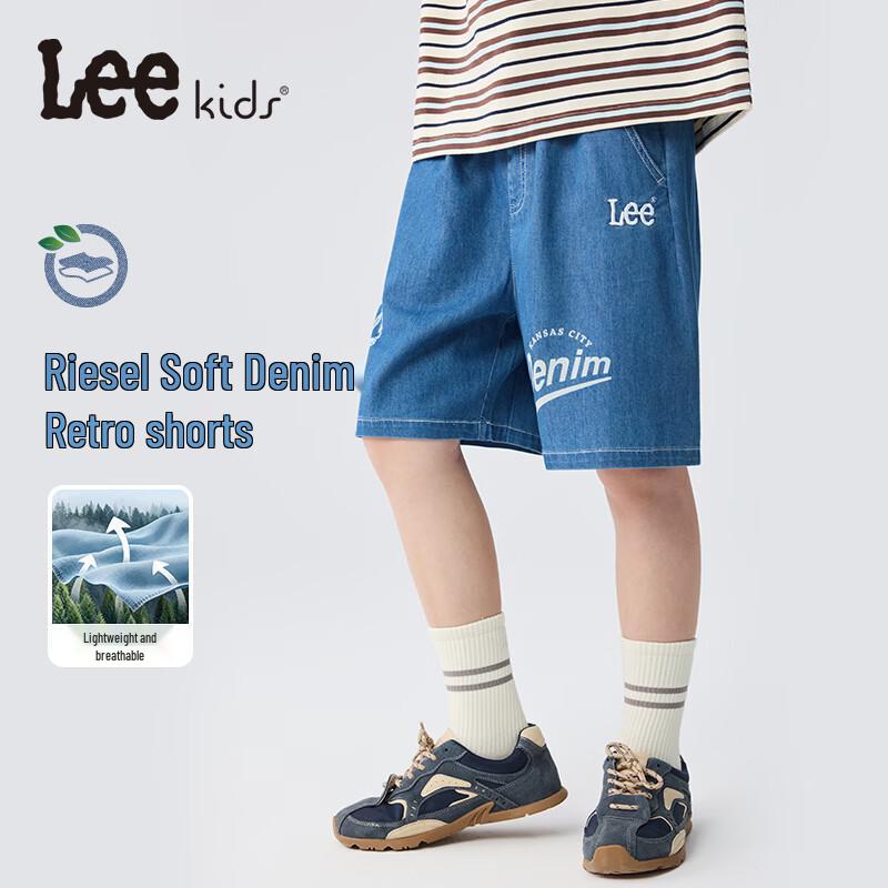 Lee Boys  Letter Print Casual Denim Shorts 120