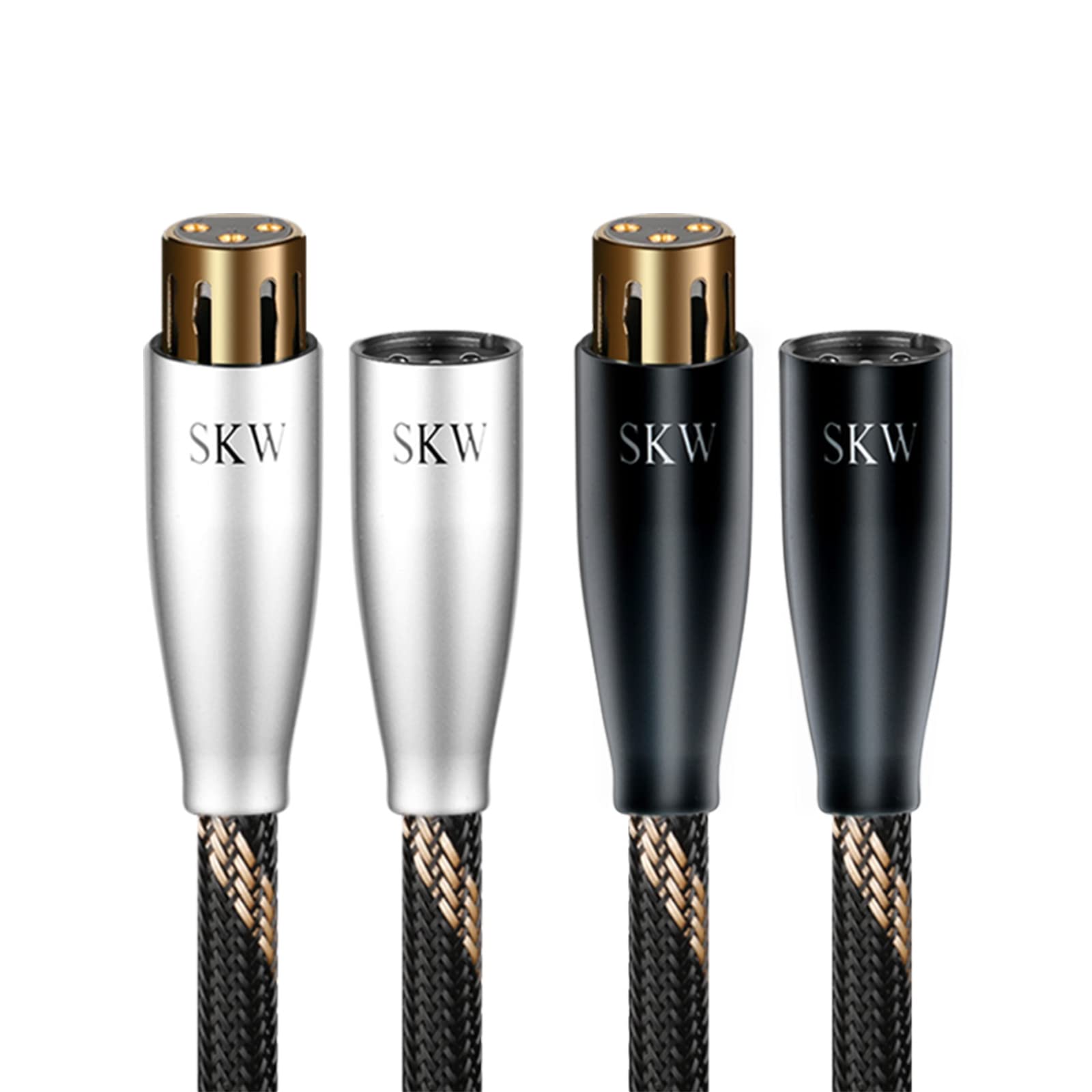 

SKW A Pair Balanced XLR Male to XLR Female 3PIN Microphone Cable 2m