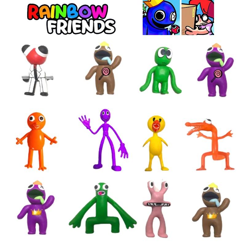 Roblox Rainbow Friends Figura Brinquedo Modelo Durável Colorido Topper de Bolo Ornamento Para Presentes de Natal de Crianças