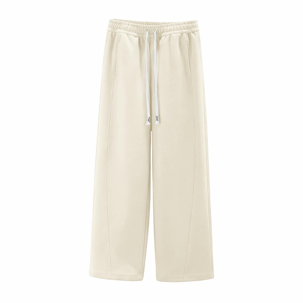 Women's Straight Sweatpants Sports Loose Slim Scimitar Pants High Waist Casual Trousers