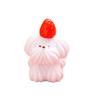 Cute Resin Dog Figurine Miniature Cartoon Cream Puppy Statue for Cake Topper Moss Landscape Fairy Garden DIY Project Home Office Desk Decor