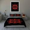 Red, Geometric, Symmetrical. Bedding Duvet Cover Sets Duvet Covers Pillowcases Gifts (1 * Duvet Cover 2 * Pillowcases, Without Duvet Insert)