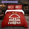 Biancheria da Letto a Tema Nottingham Forest Set 3 Pezzi Copripiumino Biancheria da Letto Decorativa per Stanza Adolescenti Decorazione Casa