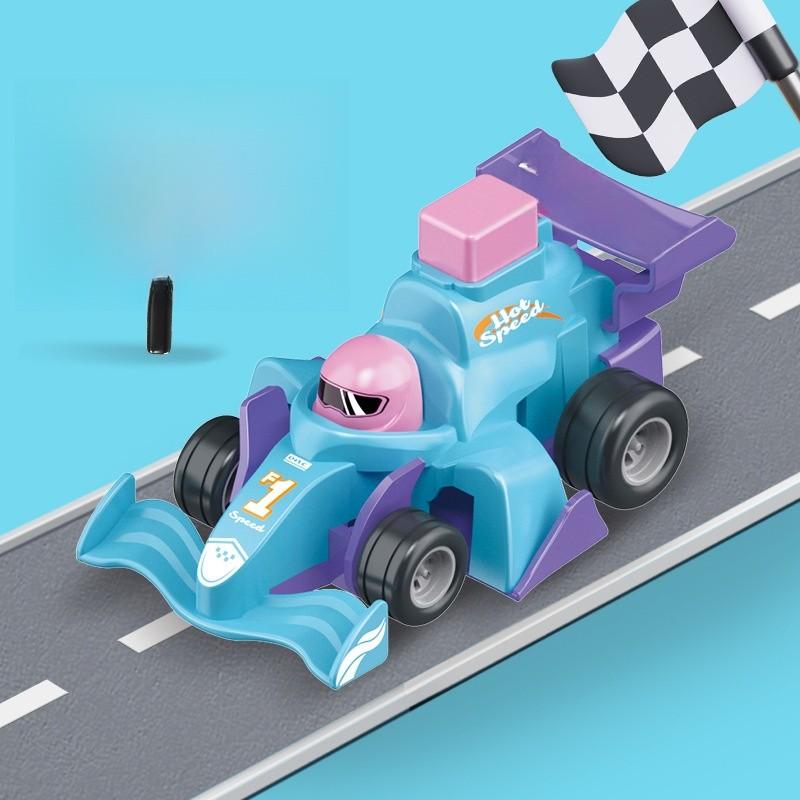 Childrens Inertial Race Go Kart Toy For Kids Age 3 To 6 Developing Handeye Coordination