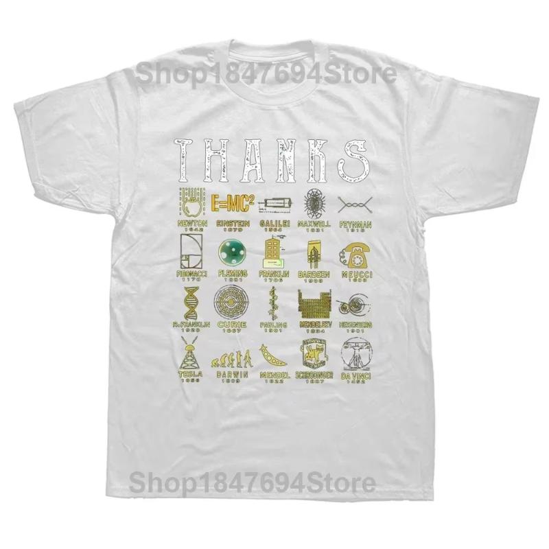 

Funny Thanks Scientists Astronomy Biology Chemistry Galaxy Math Physics School Teacher Science Summer Top Short Sleeve T-shirt 4XL