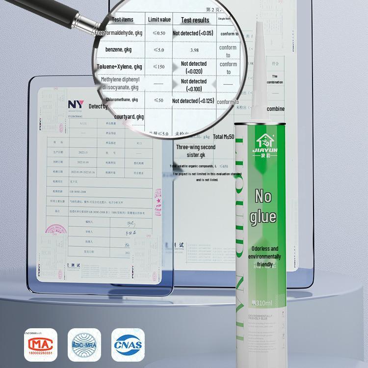 Mildew-Proof Nail-Free Adhesive for Glass, Tile, Woodwork, Sealant & Waterproofing in Kitchens & Bathrooms