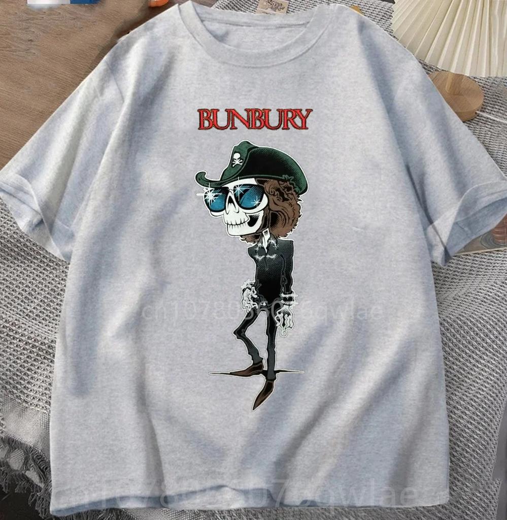 BUNBURY T-Shirt Mexico Tour 2022 Enrique Heroes Silencio Crew Neck Short Sleeves Casual Loose Tops Cotton Fashion Streetwear