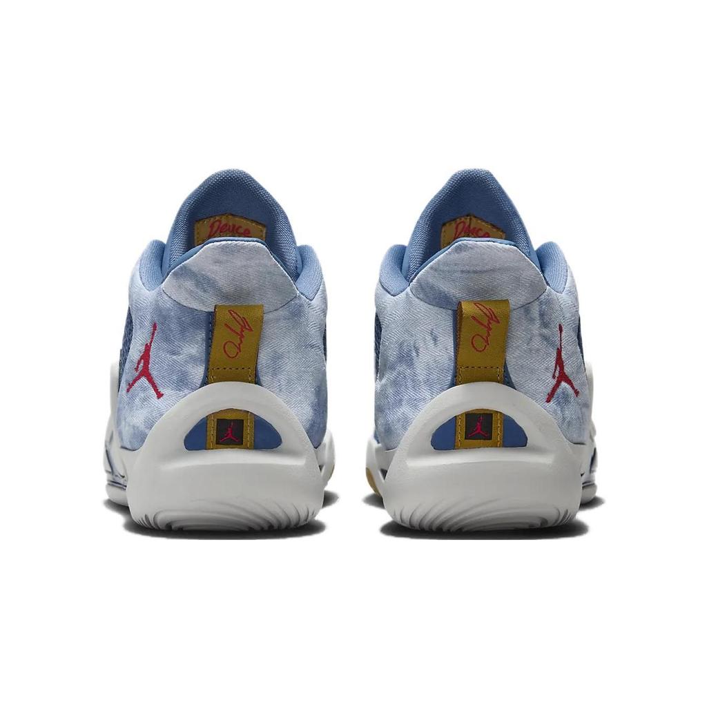 Air Jordan Tatum 1 GS Denim Chaussures de Sport Enfant Pierre Bleue-Bleu Université-Rouge DX5359-400