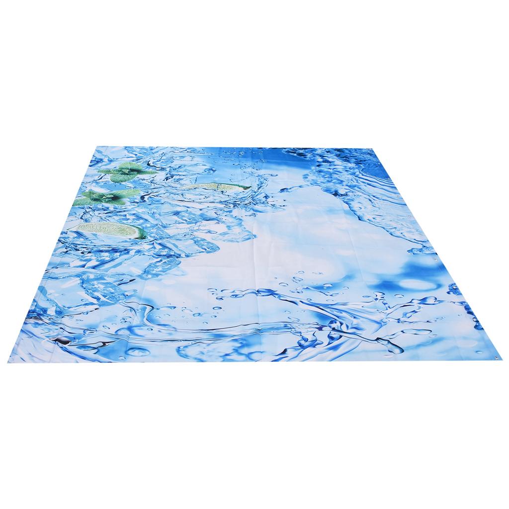 Bathroom Curtain with Hook Waterproof Elastic Hanging Shower Curtain for Home Bathtub
