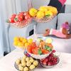 Luxury Multi-Layer Transparent Plastic Fruit Plate for Living Room