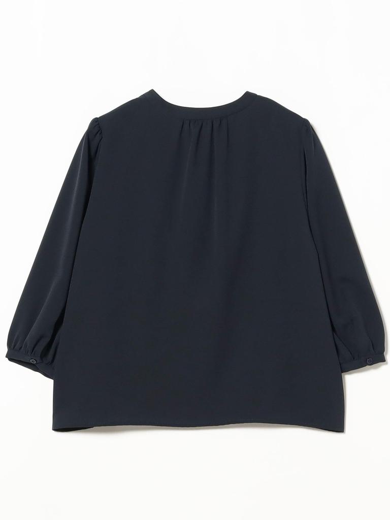 LIFE STORE by BEAMS Navy Front Ruffle Blouse BMING Women's (S-L)