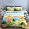 Landscape with Trees, Lake. Bedding Sets Duvet Cover Sets Duvet Covers Pillowcases(1 * Duvet Cover 2 * Pillowcases, Without Duvet Insert)