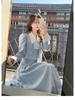 Elegant Women Spring Korean Fashion Blazer Suits Vintage Long Sleeve Blazers+Hight Waist Long Skirts 2 Pieces Sets Office Lady