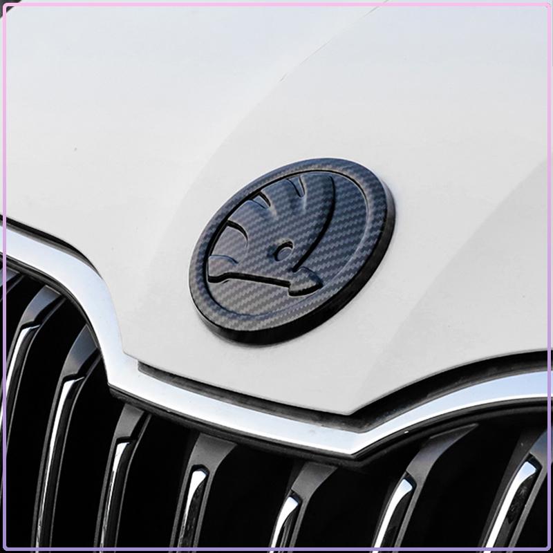 1Pcs 80/90/100MM Car Logo Front Hood Rear Trunk Badge Emblem Accessories For Skoda Sharp Sharp crystal Sharp Rapid speed Pye Ye