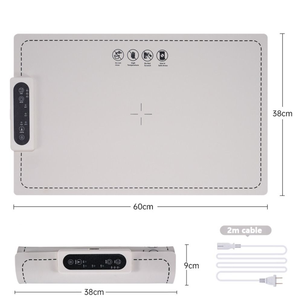 Foldable Food Warm Tray 3 Modes Silicone Food Warmer Mat Electric Insulation Board  Dining Table