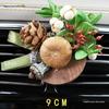 Summer Pine Cone & Dried Flower Car Vent Aromatherapy Decoration