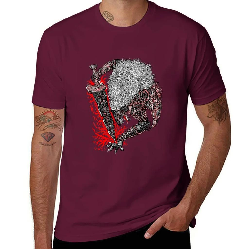 Maliketh, The Black Blade T-Shirt Anime T-Shirt Ästhetische Kleidung Übergröße Herrenbekleidung