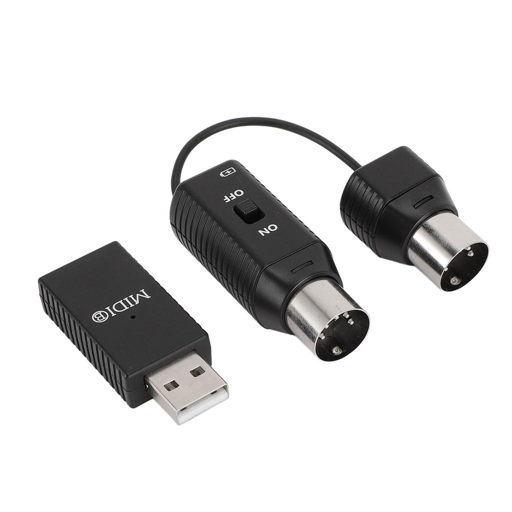 Wireless MIDI Adapter Professional MIDI to USB MIDI Controller for Digital Piano Keyboard to MIDI Device for OS X for