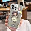 Cute Gorjusses Cartoon S-Santoro Phone Case Color Silver Shell For LPhone 17 16 16e 15 14 13 12 11 Pro Max Plus