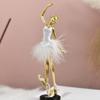 Elegante Ballerina Statue Harze Ballerinen Mädchen Dame Figur Ornament für Wohnzimmer Schlafzimmer Tischdekoration