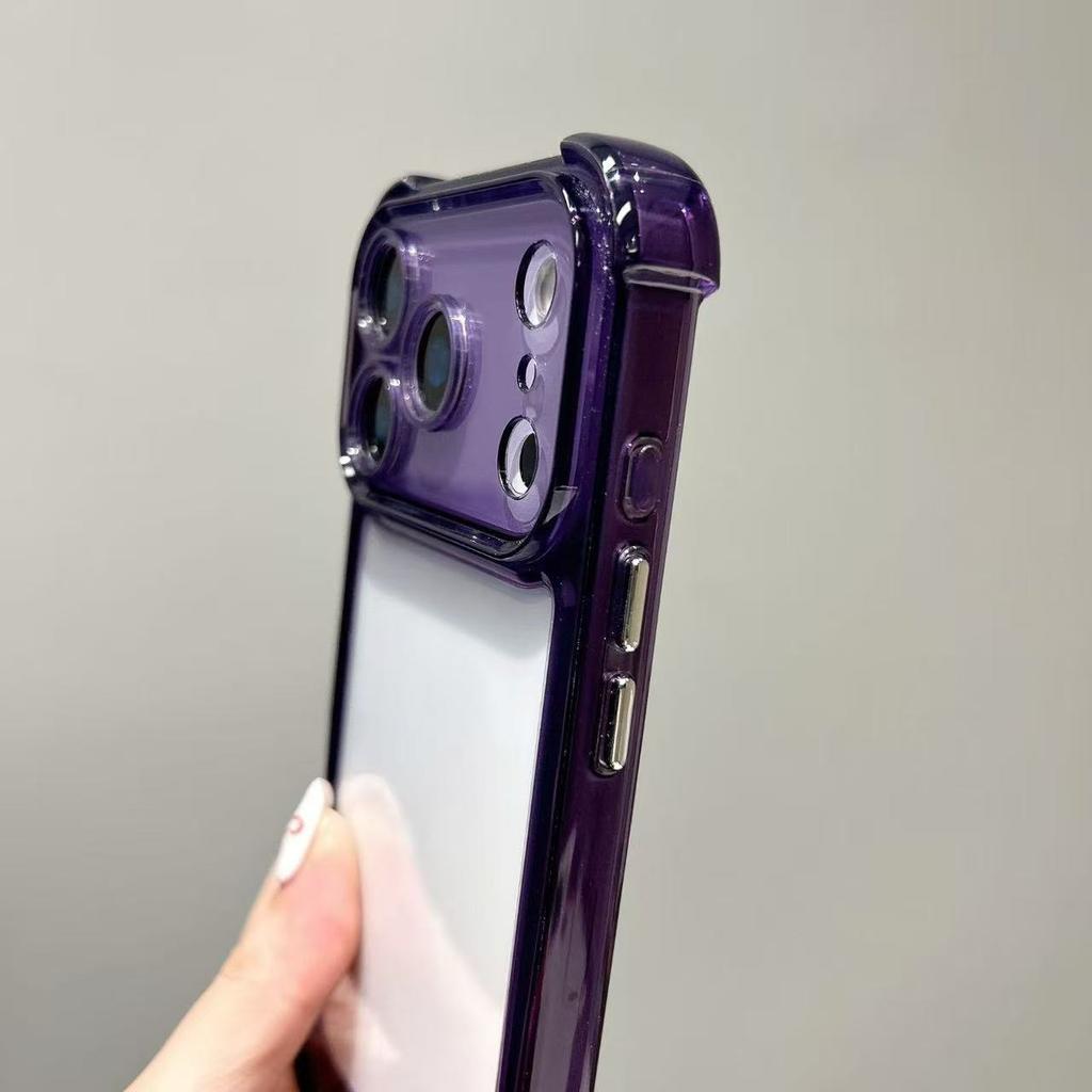 Luxury Shockproof Transparent Phone Case For iPhone 17 Pro 16 15 14 13 11 12 Pro Max Plus 17 Air Clear Soft Bumper Cases Cover