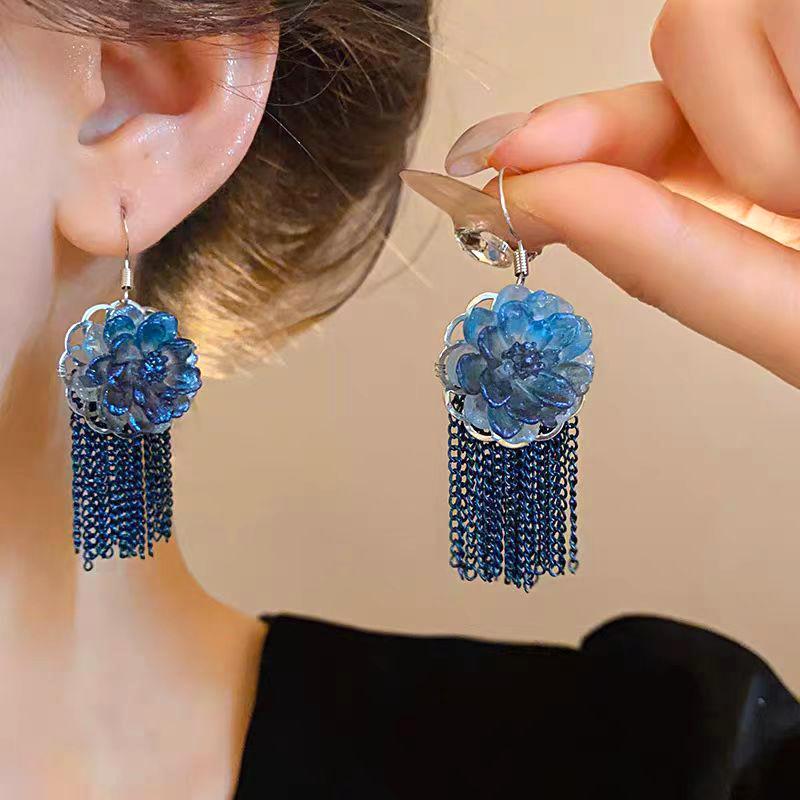 

1 пара длинных серег с крючками для ушей в стиле бохо, серьги Assel Light Luxury Grace