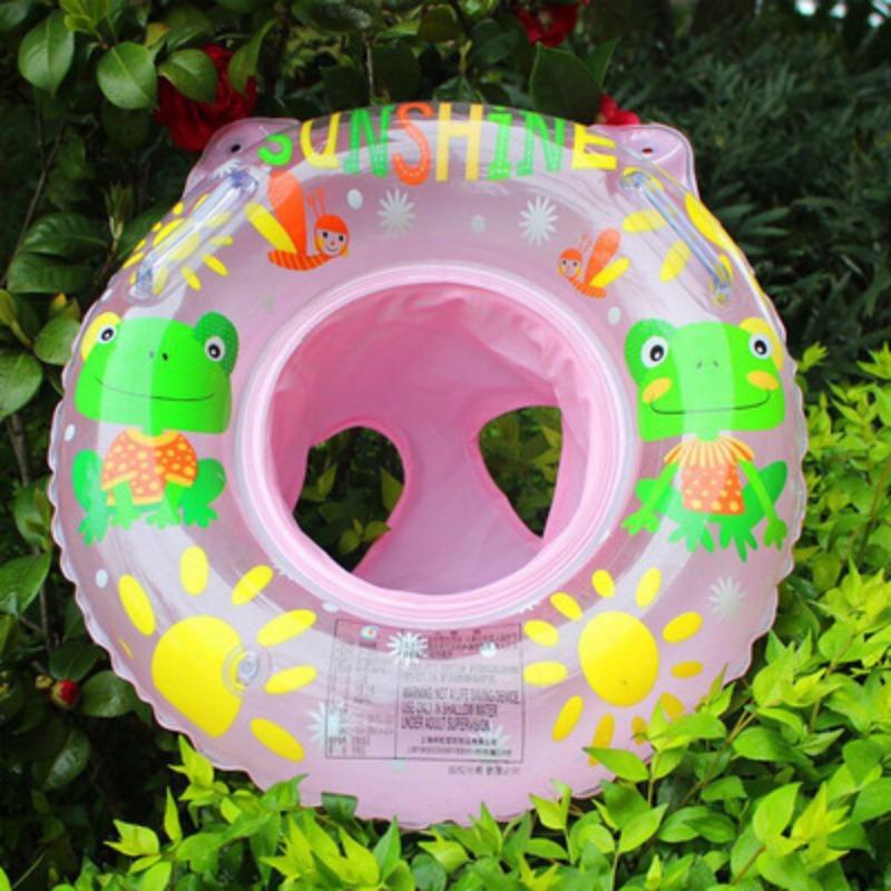 Baby Swimming Float, Inflatable Swimming Hoop Baby with Safety Float Seat with Handle, Swimming Pool Accessories, for 3-36 Months Toddlers Kids