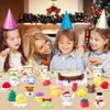 10/30/50Pcs Christmas Squishy Toys Kawaii Soft Stress Reliever Fidget Toys Party Favors, Goodie Bag, Christmas Gifts Kids Adult