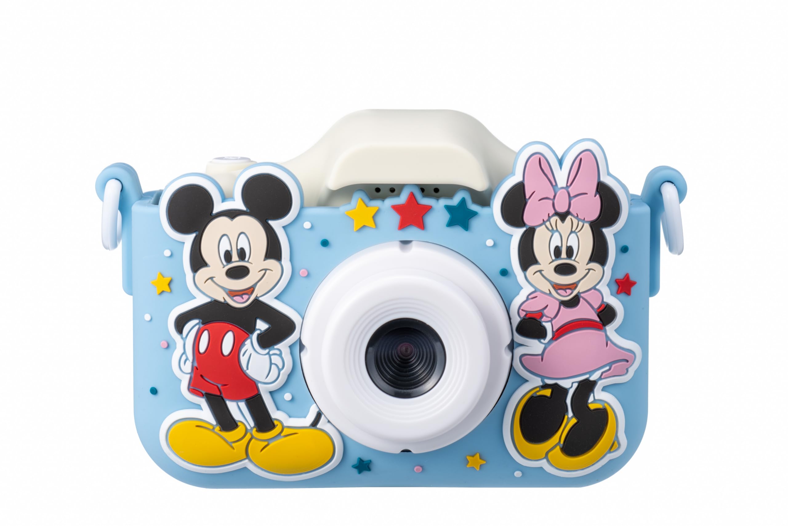 

Kenko Disney Kids Camera Mickey Minnie Keychain Set Digital Camera with Front and Rear Selfie Voice 20 USB microSD Rechargeable & KC-KZD15 - синий