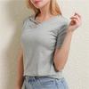 Women Summer Short-Sleeved V-Neck Top Loose Korean Style Casual Sexy T-Shirt