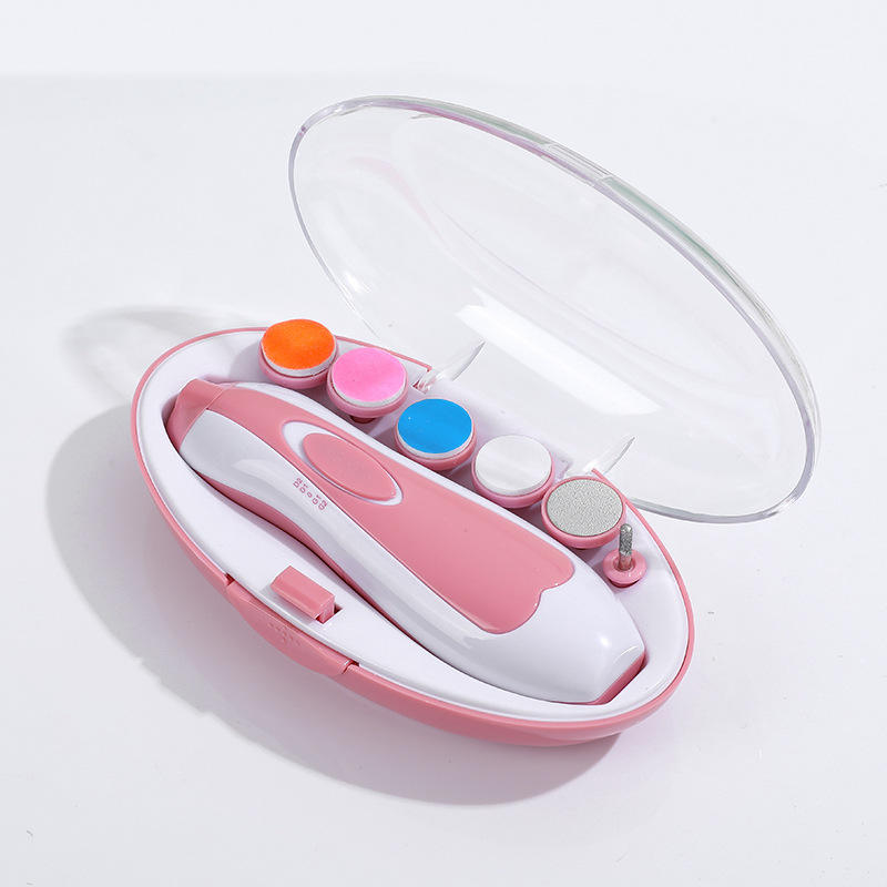Multifunctional Baby Electric Nail Trimmer Child Nail Polisher Tool Infant Fingernail Cutter Trimmer Set for Baby Care