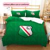 Legia Warsaw  Pattern Bedding Quilt Set  Home Decoration  Gift (1 * Duvet Cover + 2 * Pillowcase  Without Core)