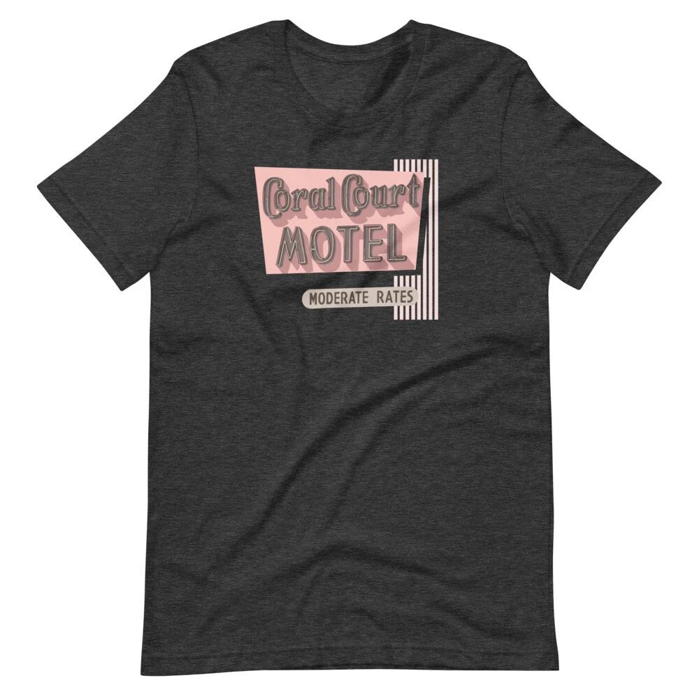 

Coral Court Motel Vintage Retro Graphic Tee Shirt Unisex 100% Cotton T-shirt Mens Tees Top S