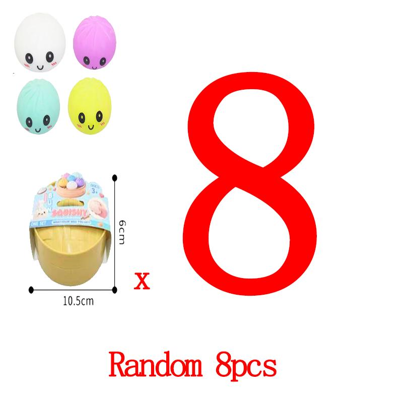 Dumpling Squishy Toy Anti-Stress Toy For Hands Sensory Toy Stress Relief Products Office Desk Toys 4 Colors Squishy Stress Ball