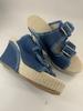 Damstorlek Kil Denim Spänne Slip-on Sandaler - Sommar Utomhus Casual