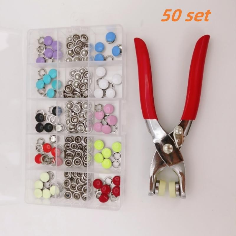 

200 комплектов, набор из пяти пряжек-зажимов, невидимая цветная металлическая пряжка для детской одежды и обуви, плоскогубцы для застежек-кнопок в отверстиях для ремня сумки для обуви