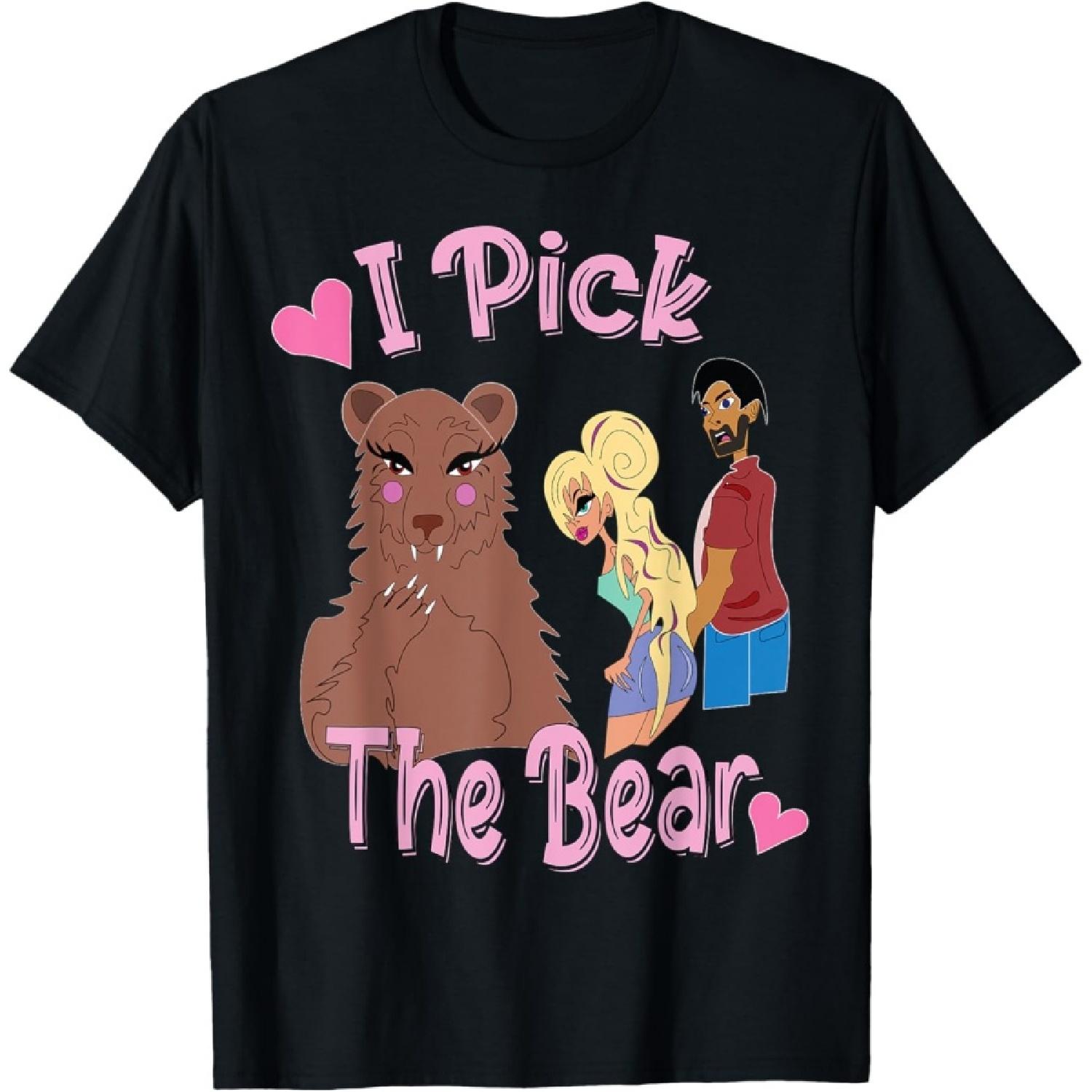 I choose the bear, I pick the bear funny meme, cult classic T-Shirt S