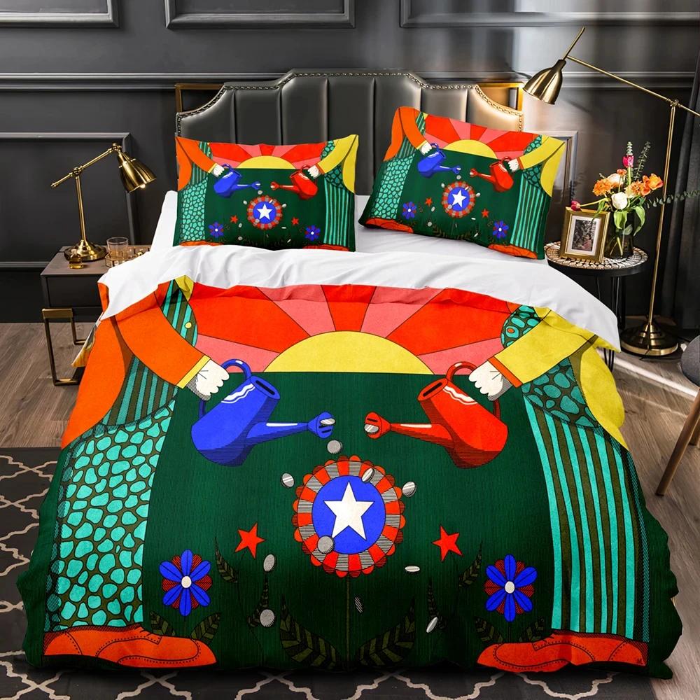 3D Print The Rise Cartoon Bedding Set Duvet Cover Bed Set Quilt Cover Pillowcase Comforter King Queen Size Boys Adult Bedding