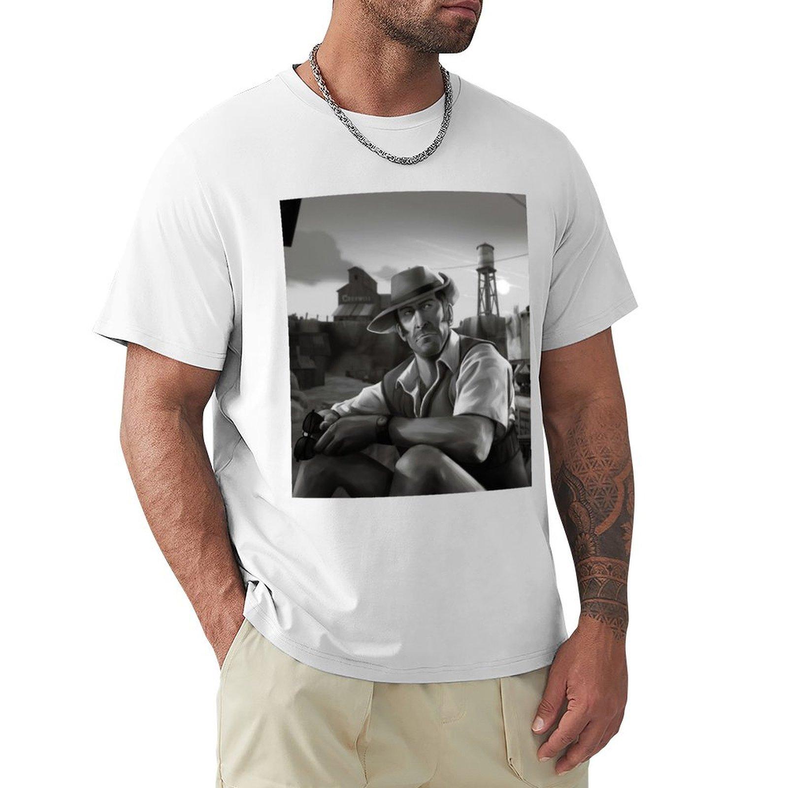 Sniper TF2 TShirt blue archive quickdrying anime shirt boys animal print men workout shirt S