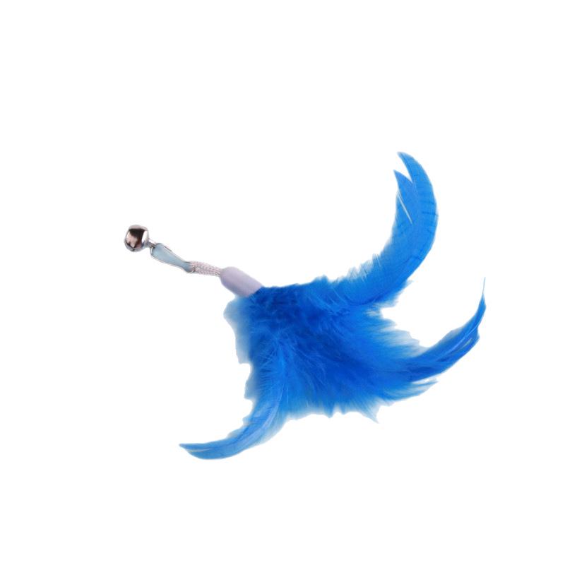 Colorful Feather Replacement Head for Cat Teasing Toy
