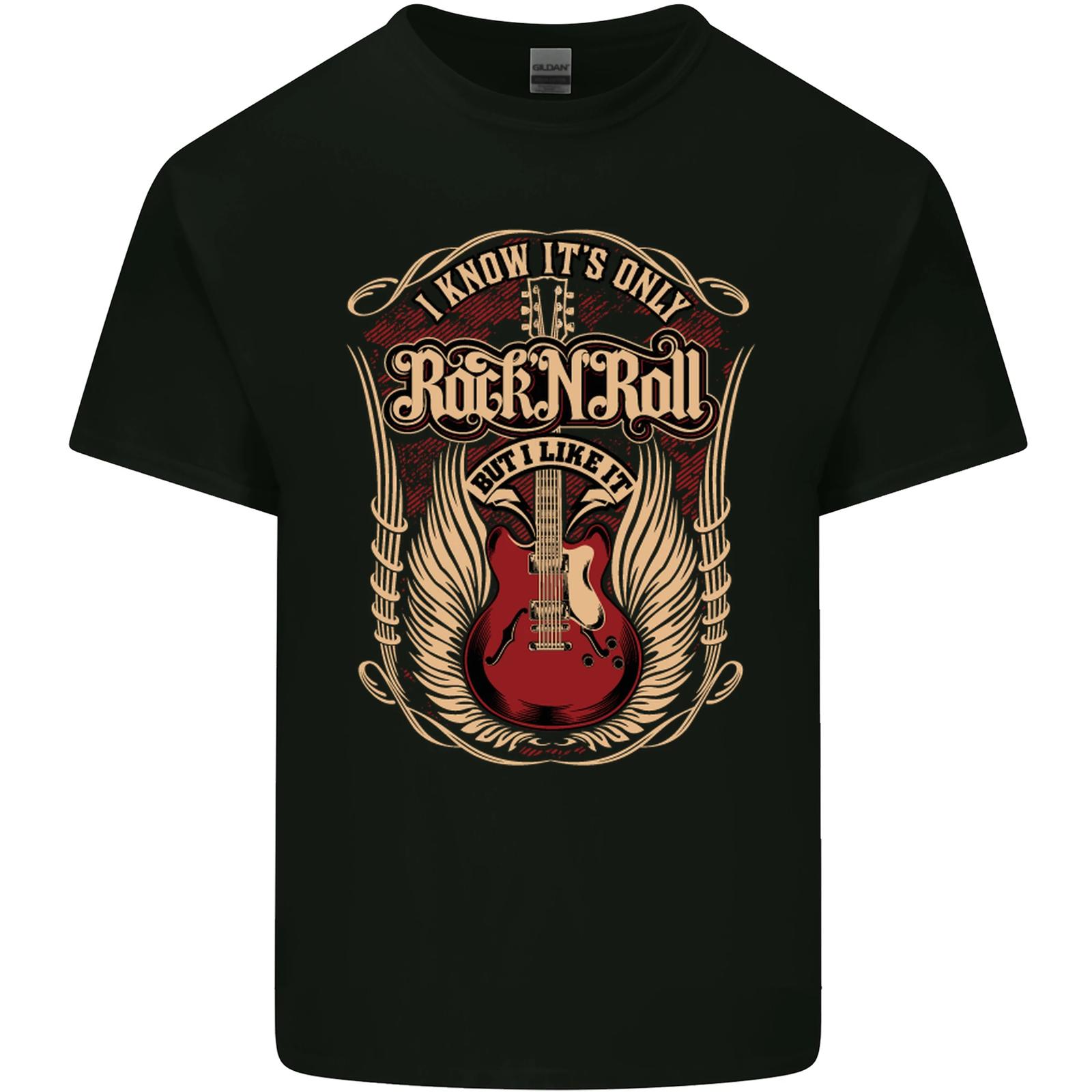 I Know It’s Only Rock ’n’ Roll Music Guitar Mens Cotton T-Shirt Tee Top XXL