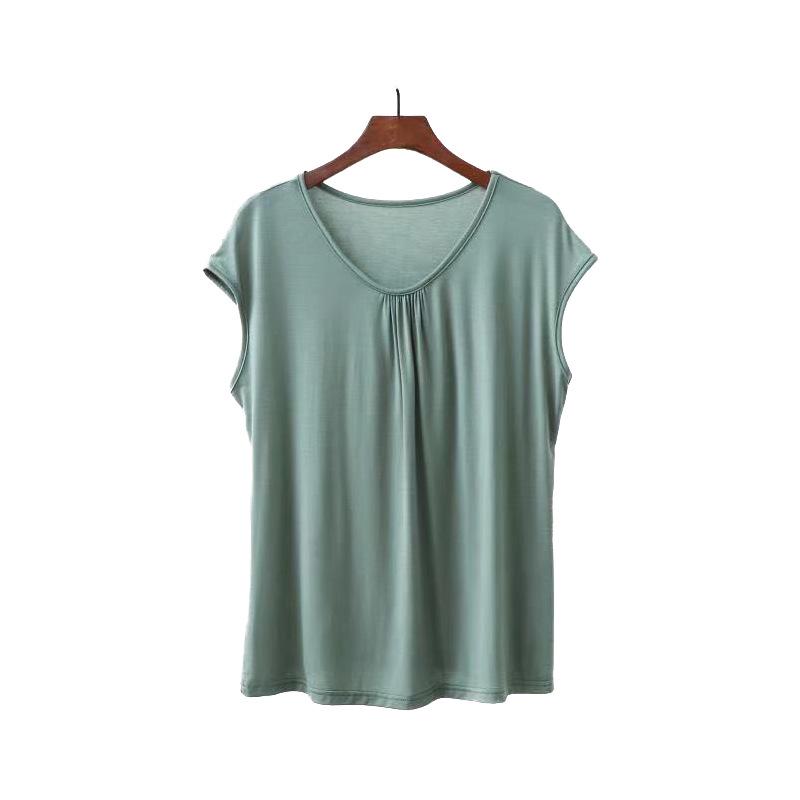 Women's Large Size Loose Modal Sleeveless Top for Spring/Summer