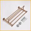 Rose Gold Wall-Mounted Stainless Steel Bath Towel Rack Toilet Paper Holder Towel Bar Robe Hook Cup Holder Bathroom Accessories