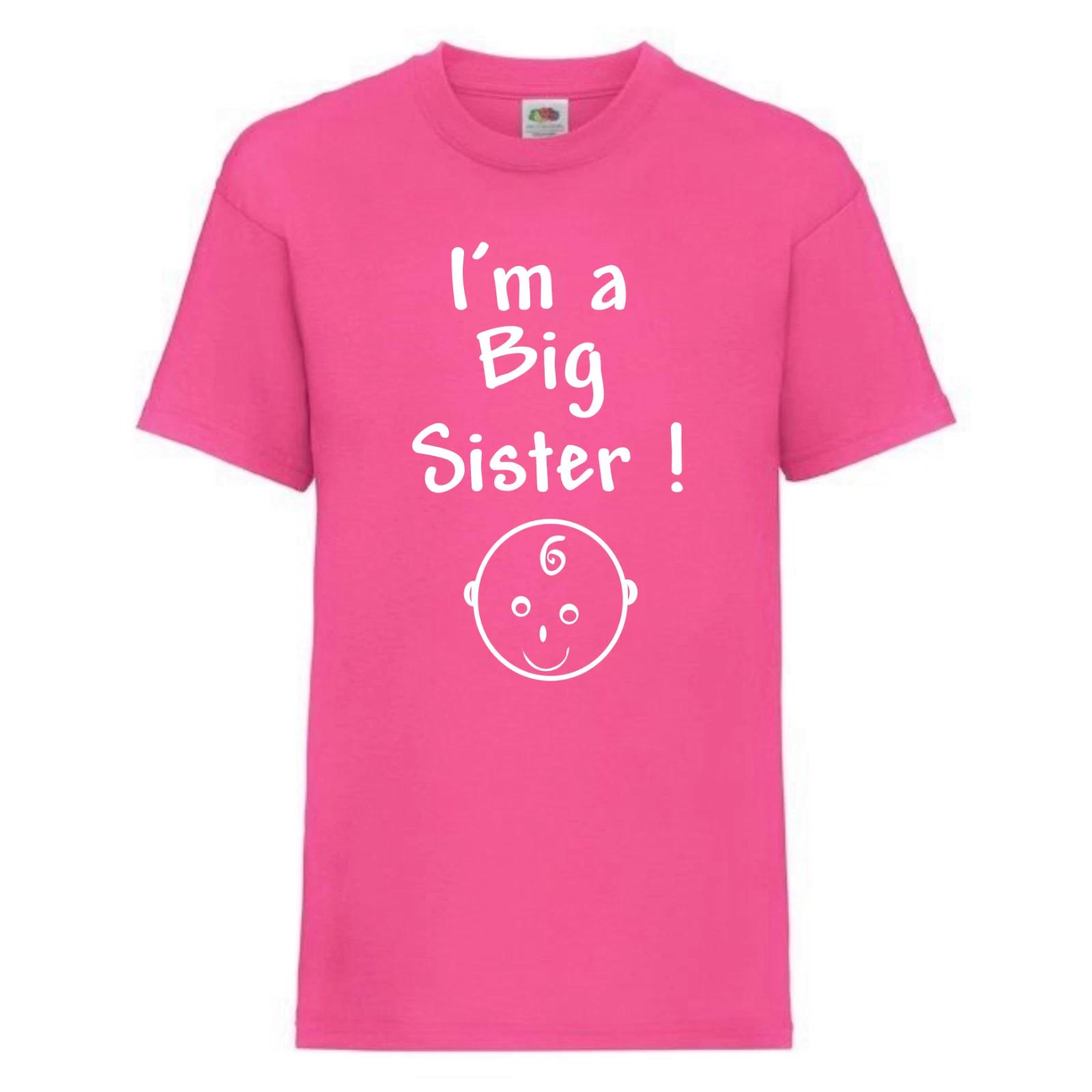 I m A Big Sister - New Baby, Sister Gift T-Shirt - Birth Announcement, Pregnancy XL