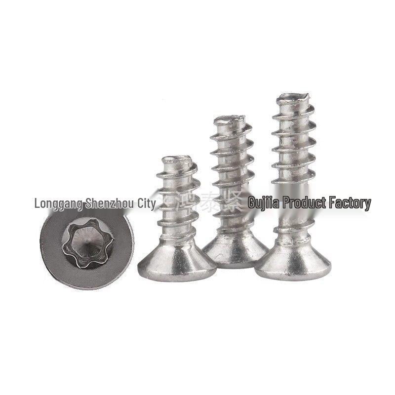 304 Stainless Steel Countersunk Torx Flat Head Self-Tapping Screws M1.7 M2.6 M3 M4