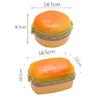 1PC Creative Hamburger Plastic Lunch Box Cute Cookie Shape Bento Box Lunch Box Students Cartoon Children BentoBox Tableware